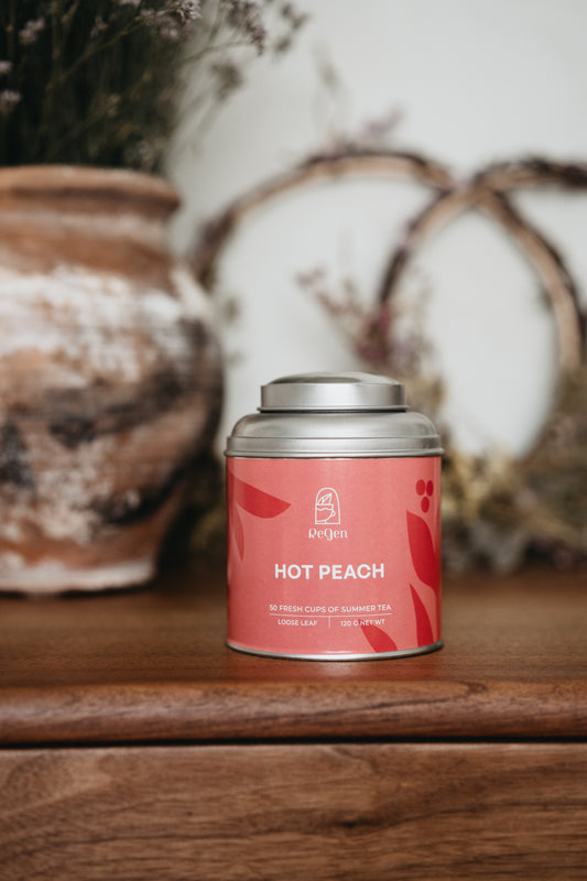 Hot Peach Black Tea