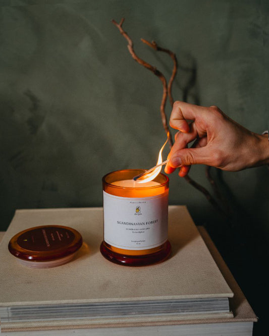 Candle "Scadinavian forest"